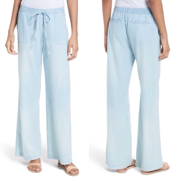 Soft Joie Kamini Pull-On Chambray Joggers in Sunbleach Wash - Picture 2 of 13